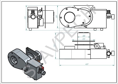 Горелка жидкотопливная Ставпечь ГНОМ ECO JET